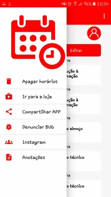 Meus Horários android App screenshot 0